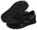 Black/Black Cow Silk Reebok Lifestyle Classic Nylon for Men (Size 11.5)