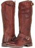 Dark Brown Stone Antiqued Frye Veronica Slouch for Women (Size 10)