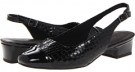 Black Metallic Croco Trotters Dea for Women (Size 13)