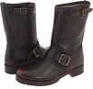 Dark Brown Vintage Brush Off Frye Veronica Shortie for Women (Size 6)