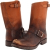 Cognac Stone Wash Frye Veronica Shortie for Women (Size 9)