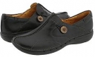 Black Leather Clarks England Un.loop for Women (Size 7)