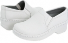 White Leather Klogs Naples for Women (Size 7)