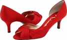 Red Rouge Luster Satin Nina Culver for Women (Size 8)