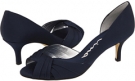 Navy Luster Satin Nina Culver for Women (Size 8)