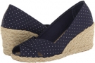 Modern Navy Polka Dot LAUREN by Ralph Lauren Cecilia for Women (Size 5.5)