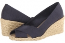 Dark Navy Shanthung LAUREN by Ralph Lauren Cecilia for Women (Size 7)