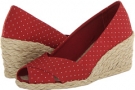 Rl Bright Red Polka Dot LAUREN by Ralph Lauren Cecilia for Women (Size 5.5)