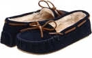 Dark Navy Suede Minnetonka Cally Slipper for Women (Size 11)