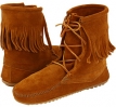 Brown Suede Minnetonka Tramper Ankle Hi Boot for Women (Size 7)