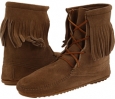 Taupe Suede Minnetonka Tramper Ankle Hi Boot for Women (Size 10)