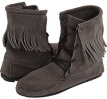 Grey/Brown/White Minnetonka Tramper Ankle Hi Boot for Women (Size 6)