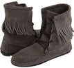 Grey/Brown/White Minnetonka Tramper Ankle Hi Boot for Women (Size 9)