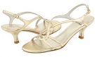 Gold Supple Kid Stuart Weitzman Bridal & Evening Collection Reversal for Women (Size 9)