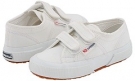 White Superga Kids 2750 JVEL Classic for Kids (Size 12.5)