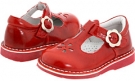 Red Burnished Leather Kid Express Molly for Kids (Size 12.5)