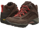 Dark Earth/Red Merrell Siren Waterproof Mid Leather for Women (Size 9.5)