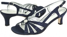 Navy Satin David Tate Rosette for Women (Size 8.5)