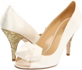 Ivory Satin/Gold Glitter Kate Spade New York Clarice for Women (Size 10)