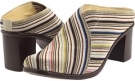 Beige Stripe Vivanz Fame for Women (Size 6)