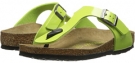 Green Glow Patent Birkenstock Kids Gizeh for Kids (Size 13)