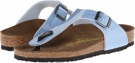 Lagoon Blue Patent Birkenstock Kids Gizeh for Kids (Size 13)