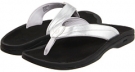 Silver/Black Painted Snake OluKai Ohana W for Women (Size 5)