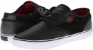 Black/Red/White Globe Motley for Men (Size 8.5)