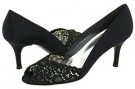 Black Chantilly Lace Stuart Weitzman Bridal & Evening Collection Chantelle for Women (Size 4.5)