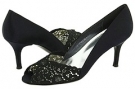 Black Chantilly Lace Stuart Weitzman Bridal & Evening Collection Chantelle for Women (Size 5.5)