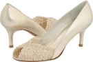 Gold Chantilly Lace Stuart Weitzman Bridal & Evening Collection Chantelle for Women (Size 4.5)