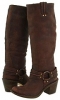 Dk Brown Leather Frye Carmen Harness Tall for Women (Size 9)