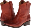 Burnt Red Washed Antique Frye Carson Shortie for Women (Size 9.5)