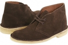 Chocolate Suede Clarks England Desert Boot for Women (Size 9)