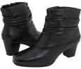 Black Leather David Tate Vera for Women (Size 4.5)