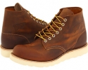 Copper Rough & Tough Red Wing Heritage Classic Work 6 Round Toe for Men (Size 9.5)