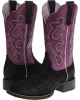 Black Buffed Gator Print/Fig Ariat QuickDraw for Women (Size 5.5)