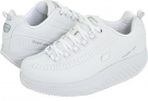 White/White SKECHERS Work Slip Resistant Shape Ups for Women (Size 9)