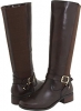 Brown Burnished Leather Fitzwell Mentor/Wide Calf Boot for Women (Size 6.5)