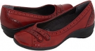 Dark Red Leather Hush Puppies Burlesque for Women (Size 6)