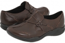 Dark Brown Leather Clarks England Wave.Run for Women (Size 5)