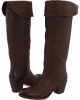 Dark Brown Pebbled Full Grain Frye Jane Tall Cuff for Women (Size 6.5)