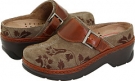Taupe Suede Tapestry Klogs Austin for Women (Size 7.5)