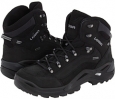 Black/Black Cow Silk Lowa Renegade GTX Mid for Men (Size 9)