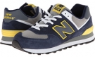 Navy/Yellow 2 New Balance Classics ML574 for Men (Size 8.5)