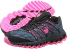 Black/Neon Pink/Fiji Blue K-Swiss Tubes Run 100 for Women (Size 7.5)