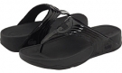 Black Patent Leather FitFlop Walkstar III Leather for Women (Size 6)
