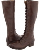 Dark Brown Leather Frye Melissa Tall Lace for Women (Size 6)