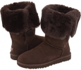 Chocolate Sheepskin UGG Bailey Button Triplet for Women (Size 11)