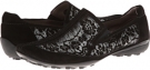 Black Suede/Lace Print Sesto Meucci Uriana for Women (Size 4.5)